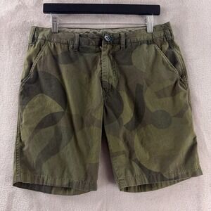 Paul Smith Camo Shorts Mens Size 30 Green Camouflage Leaf Designer Chino